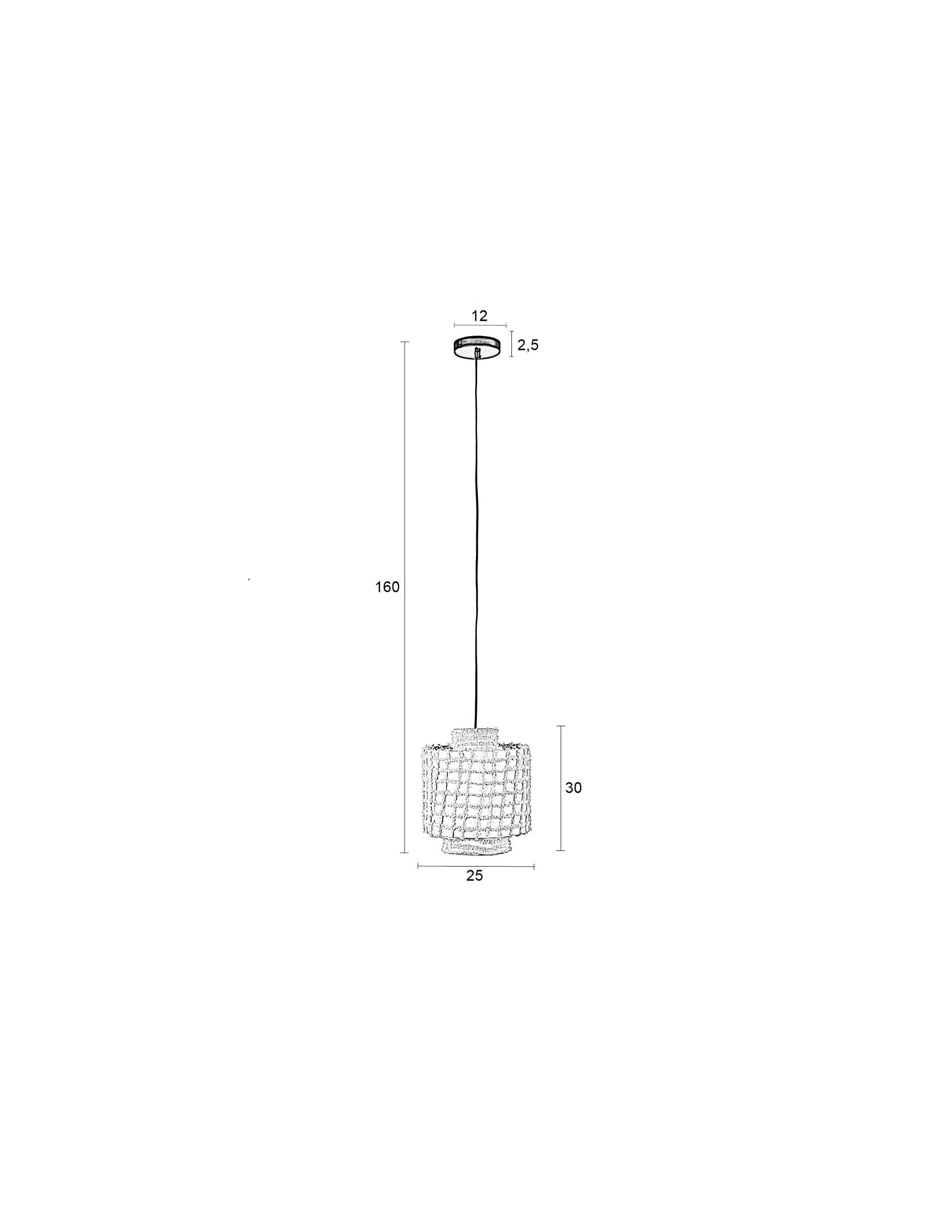 Arjun Beige Cotton Wide Pendant Lamp